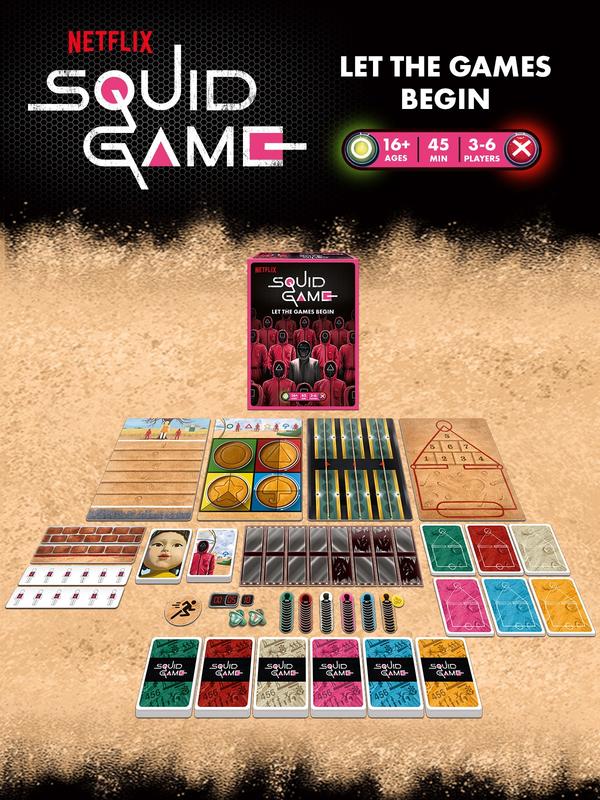 Netflix Squid Game Board Game – Ultimate Strategy Game for Ages 16+ | Fun and Thrilling Experience Based on the Hit Series