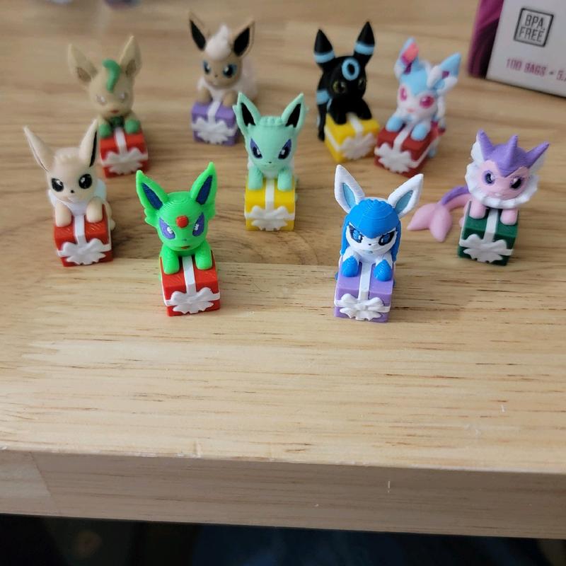 3d printed Christmas Mini Eeveelutions