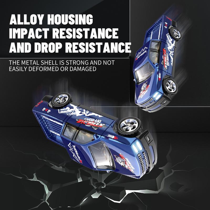 {Car model toys} 1:64 mini remote control car alloy car model with light off-road vehicle simulation model - can turn, move forward and backward car model - children's toys -USB charging- holiday (Christmas, New Year's Day, birthday, etc.) gifts