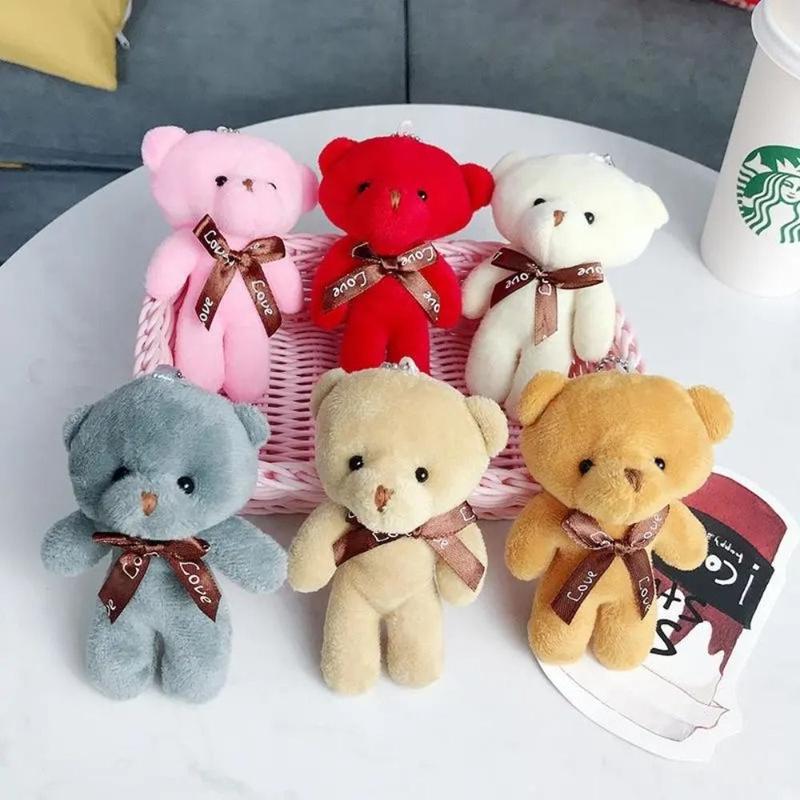 1 Teddy Bear Plush Toy Siamese Bear Doll Bear Toy Small Gift