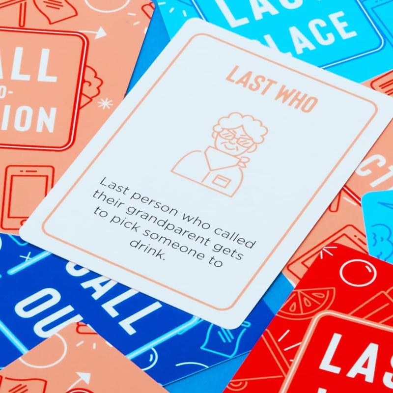 Last Call Drinking Game for Adults - Game Cards for Parties and Group Game Nights