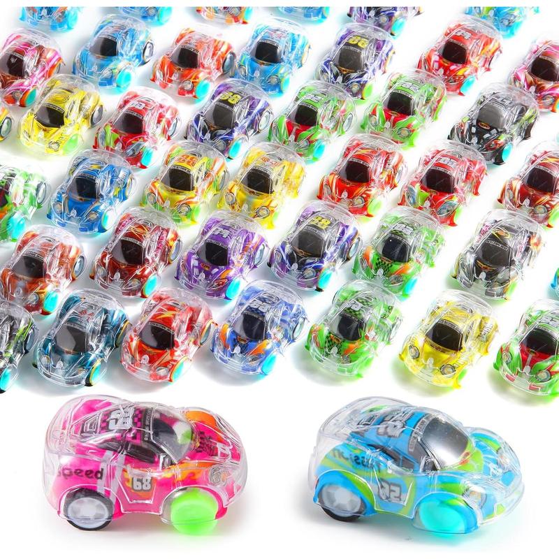 50 Pcs Mini Pull Back Cars Set, Pull Back Racing Vehicles for Kids Toddlers, Bulk Toys Party Favors Treasure Box, Classroom Prizes, Pinata Fillers,Goodie Bag Stuffers for Boys Girls