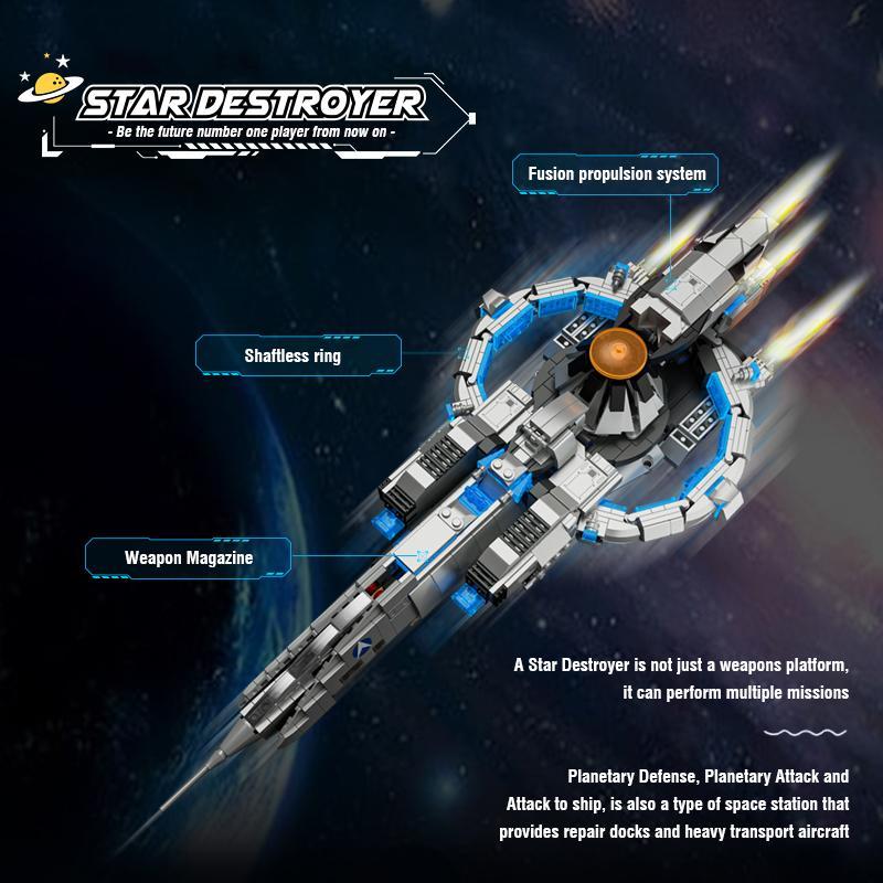 Starfighter Building Blocks, Creative Star Plan Building Blocks, DIY Assemble Science Scene Starship Model Bricks Set, Assembly Spaceship Kids Boys Gift