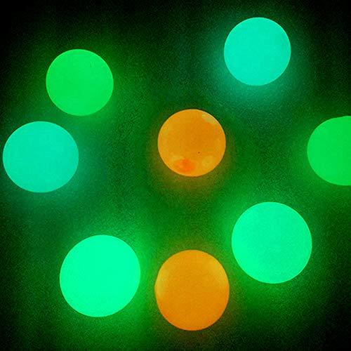 4Pack Glow in The Dark Sticky Balls That Stick to The Ceiling,Stress Balls for Kids and Adults, Dream Balls That Come Back to You, Lumiballs