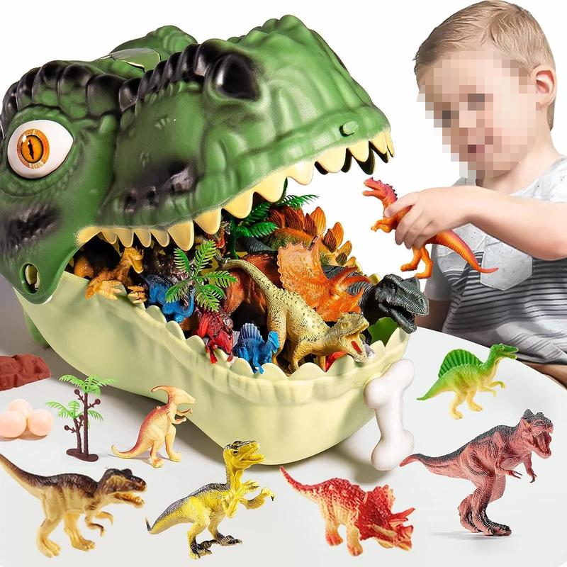 45Pcs Dinosaur Toys with Durable Storage Case for Kids, Realistic Dinosaur Toy, Educational Figures, Gift for Boys Girls