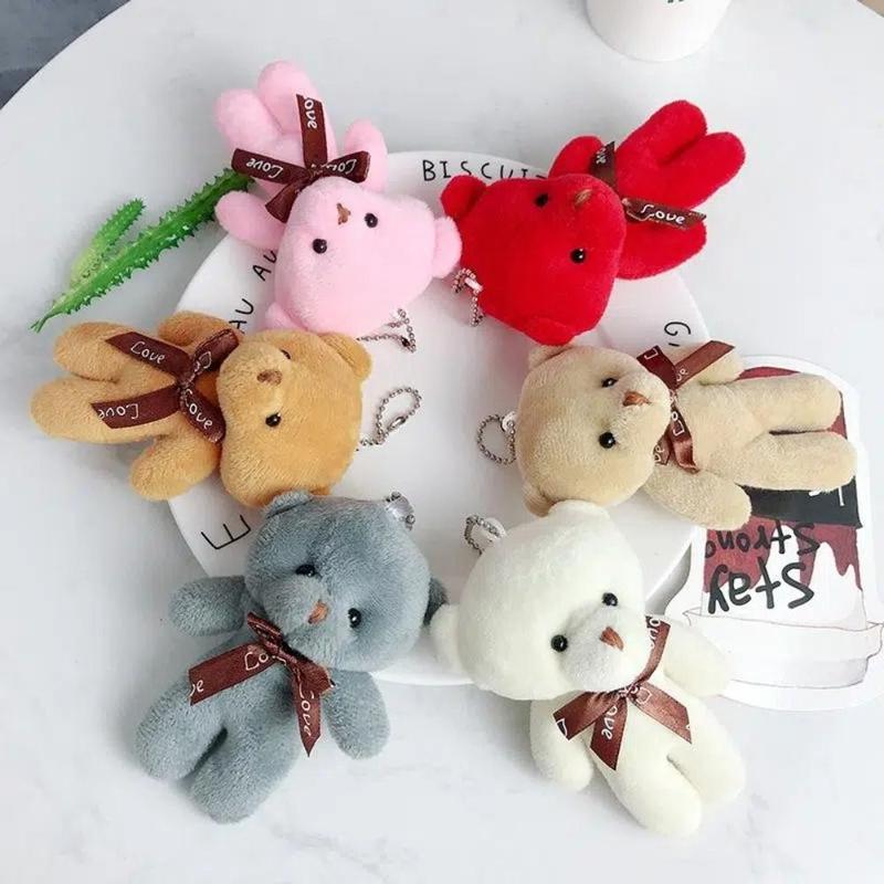 1 Teddy Bear Plush Toy Siamese Bear Doll Bear Toy Small Gift