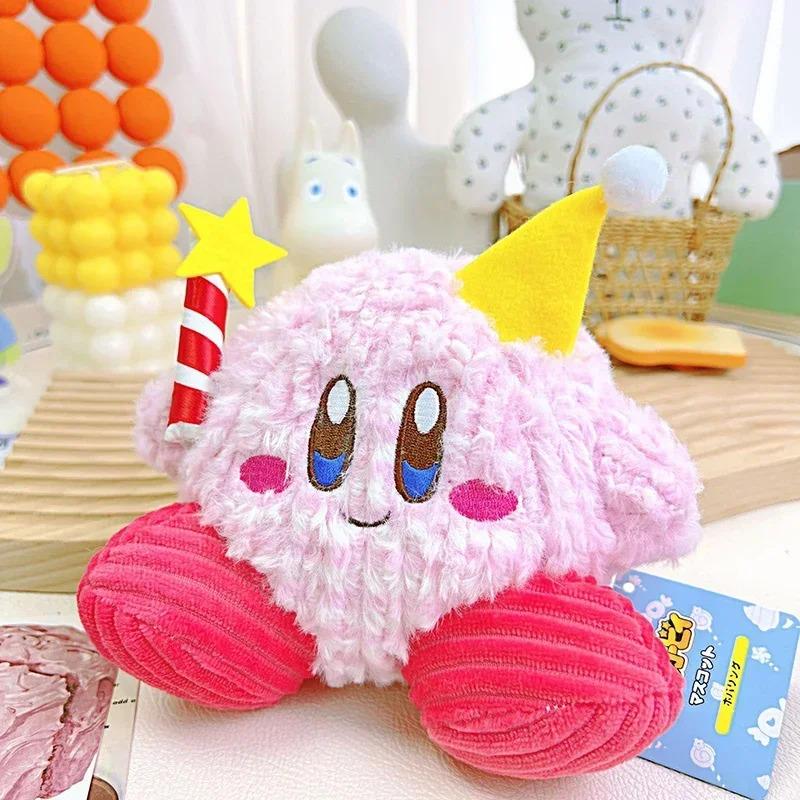 16pcs Kirbyed Plush Toy Anime Star Soft Stuffed Animal Doll Fluffy Pink Plush Doll Pillow Room Decoration Toys For kids Gift