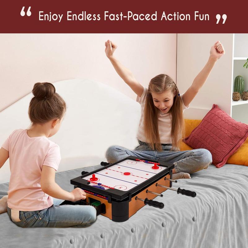 Hockey Table, Mini Table  for Kids, Arcade Game for Boys & Girls, Great Gift fro Children Ages 3+