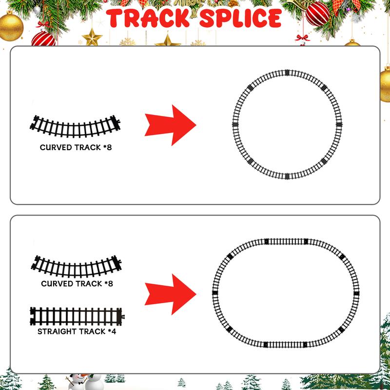 Christmas Train, Remote Control Train Toys，Christmas Gift for Kids Boys Girls with Smokes, Lights and Sound