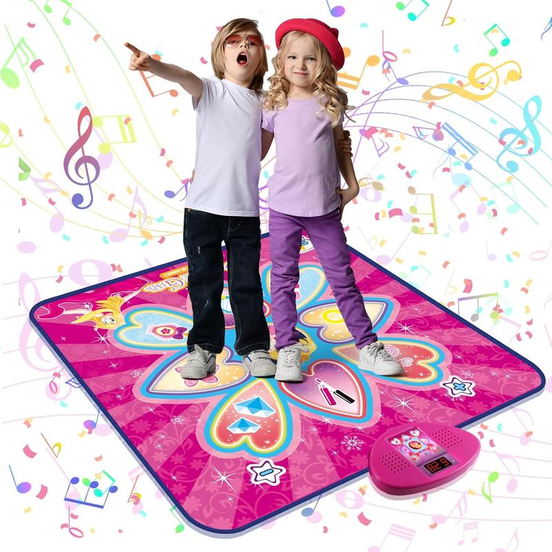 Christmas gift  Princess Touch Dance Mat Toys for Kids, 7 Game Modes with LED Lights and Music