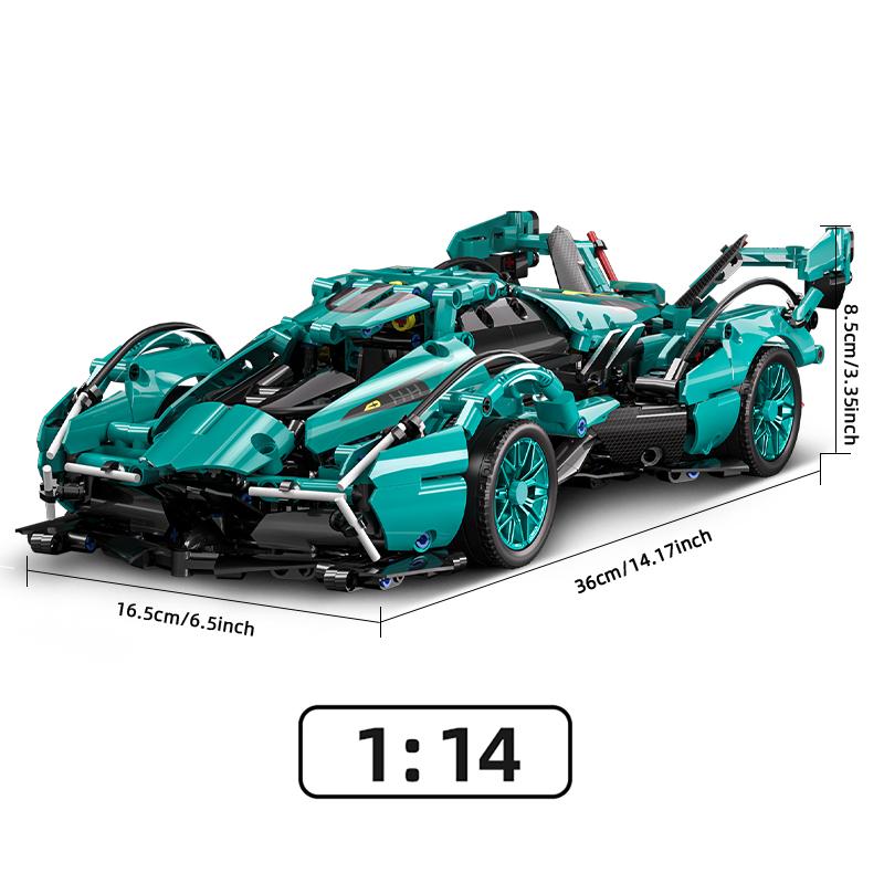 V12 building blocks assembled sports car racing car educational toy car assembled model gift