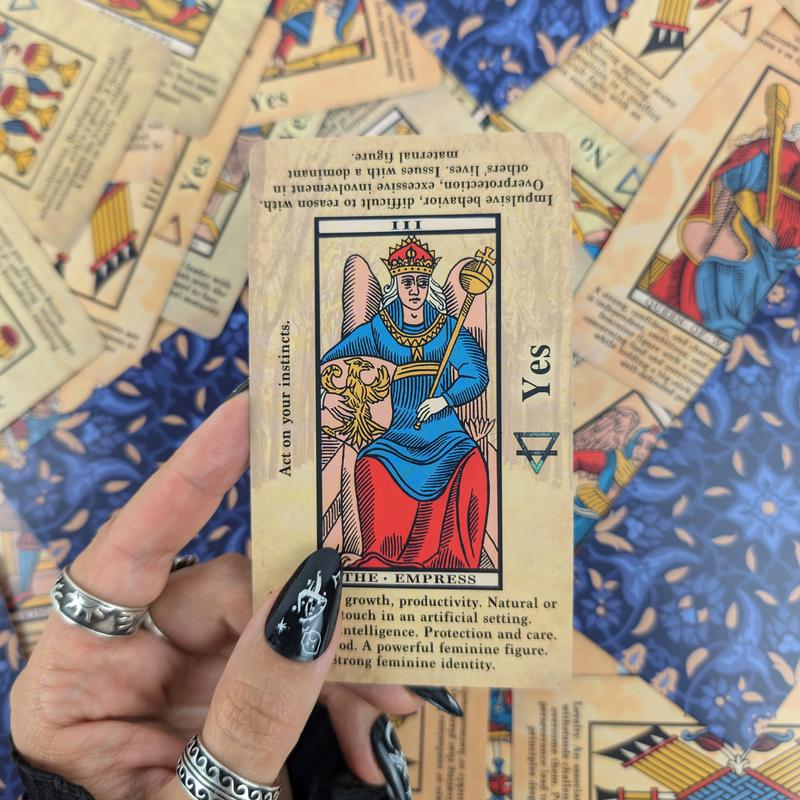 Marseille Tarot Deck for Beginners with Meanings on Each Card for Easy Interpretation – Learn to Read Tarot with The Classic Marseille Deck