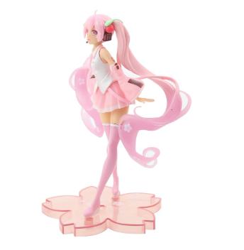 Miku Figure Anime Figures Pink Cherry Blossoms Figure Gift Desktop Collection Ornament 7.8