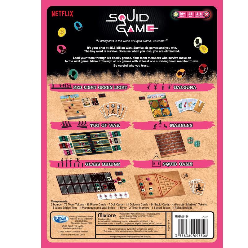 Netflix Squid Game Board Game – Ultimate Strategy Game for Ages 16+ | Fun and Thrilling Experience Based on the Hit Series