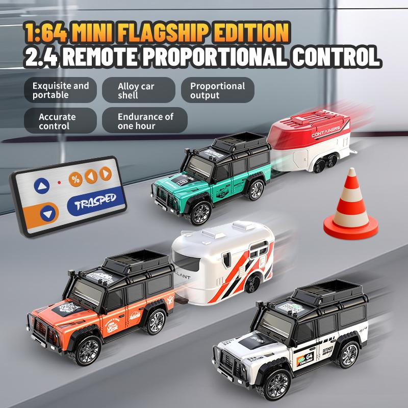 {Car model toys} 1:64 mini remote control car alloy car model with light off-road vehicle simulation model - can turn, move forward and backward car model - children's toys -USB charging- holiday (Christmas, New Year's Day, birthday, etc.) gifts