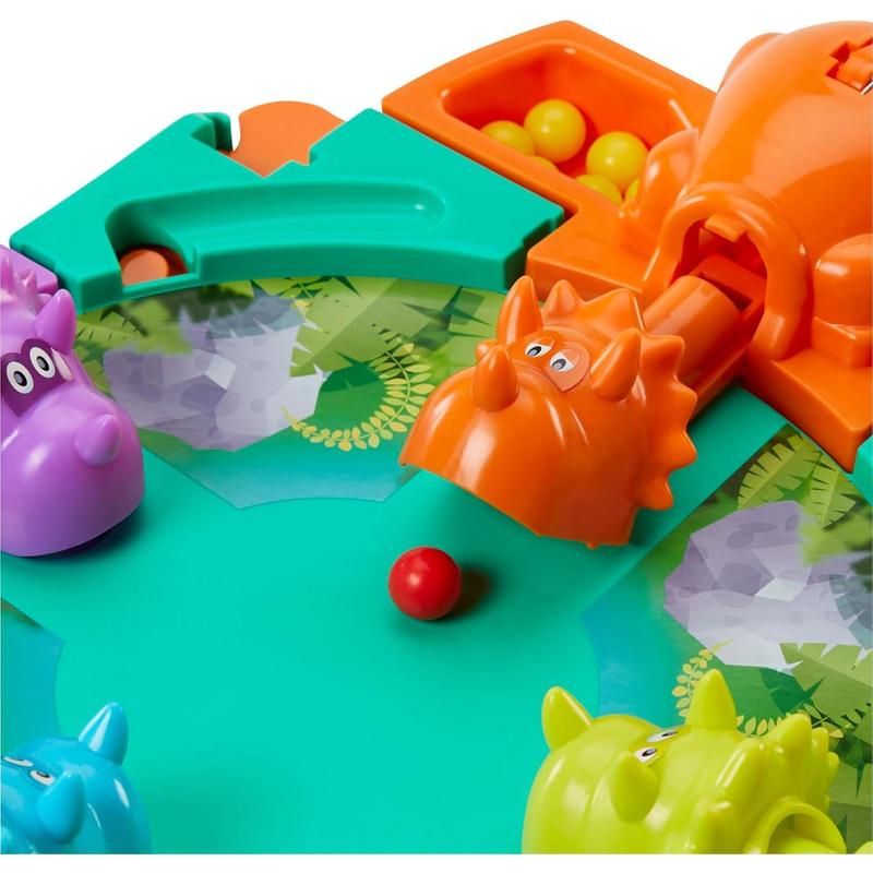 Hasbro Gaming Hungry Hungry Hippos Dino Edition Board Game, Pre-School Game for Ages 4 and Up; for 2 to 4 Players ( Exclusive)