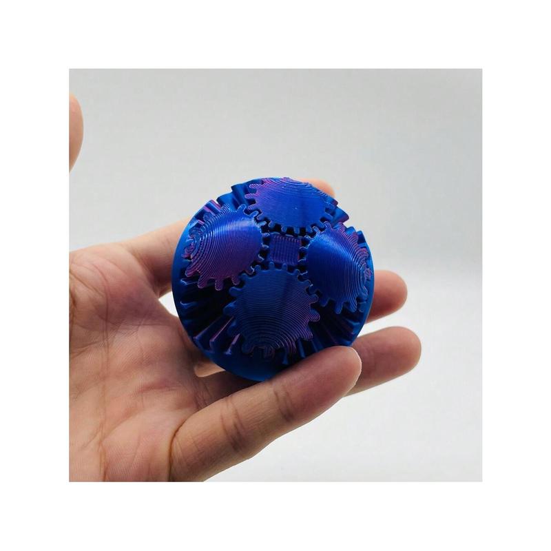 1pc 3D Printed Fidget Gear Ball - Unique Home & Office Decor, Party & Creative Gift, Suitable For Ages 14+,Toys,3d Printed,Roblox