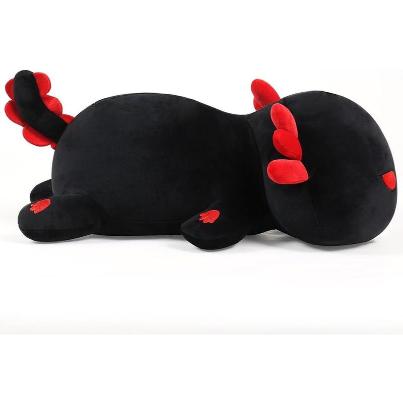 Black Axolotl Plush Pillow Cute and Soft Axolotl Stuffed   Plushie  Great Gift for  and Adult, 19.7