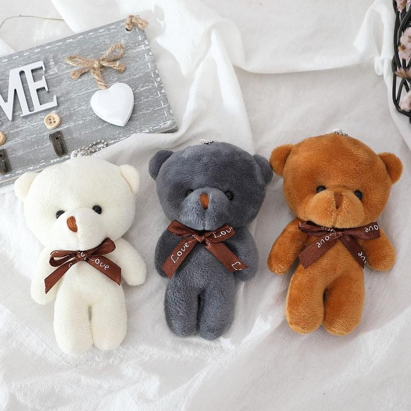 1 Teddy Bear Plush Toy Siamese Bear Doll Bear Toy Small Gift