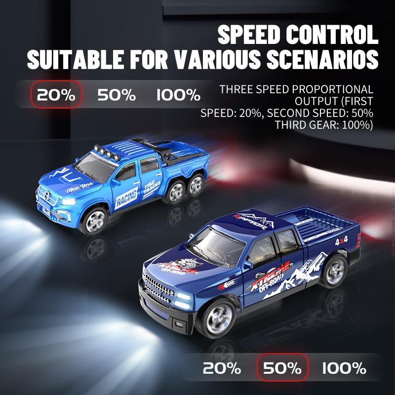 {Car model toys} 1:64 mini remote control car alloy car model with light off-road vehicle simulation model - can turn, move forward and backward car model - children's toys -USB charging- holiday (Christmas, New Year's Day, birthday, etc.) gifts