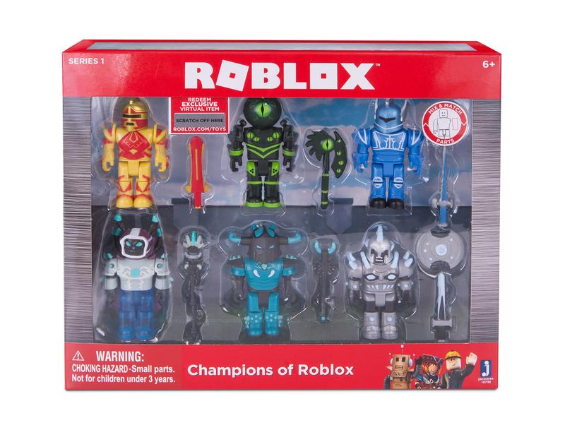 6 PCS Roblox Action Collection 15th Anniversary Champions of Roblox 6 Figure Pack [Includes Exclusive Virtual Item]