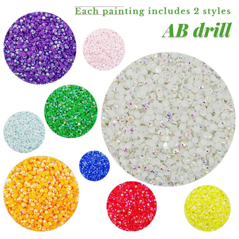 Cat & Flower Pattern DIY Diamond Arts Colorful Painting Kit without Frame, DIY 5D Diamond Arts Colorful Painting Kit, Wall Art Decor for Home