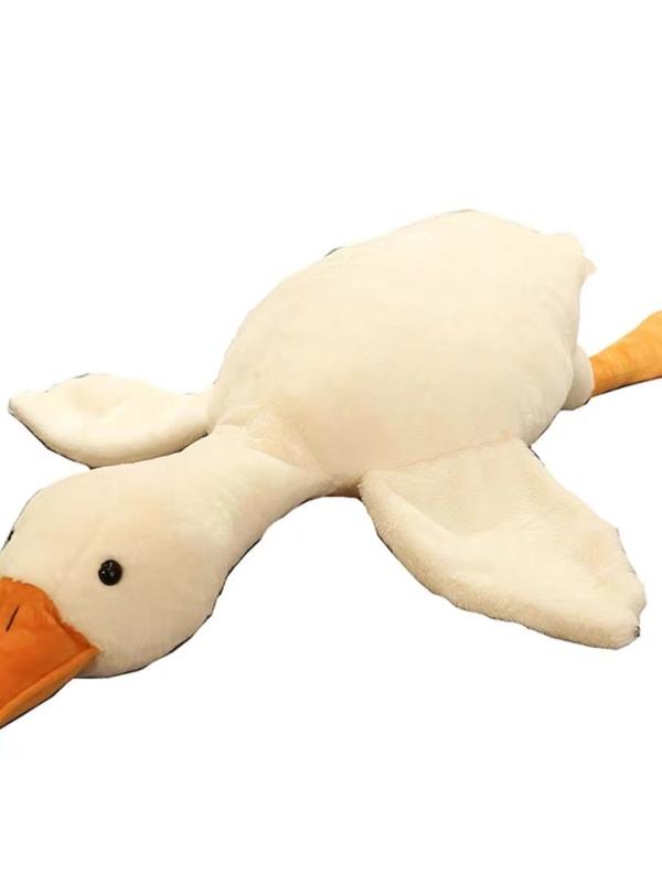 Big White Goose Pillow Plush Toy for Girls Sleeping Doll Doll Doll with Legs Clamping Big Goose Gifts Birthday Gift