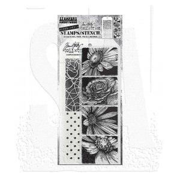 Stampers Anonymous - Tim Holtz - Stamps and Stencil - Bold Botanicals