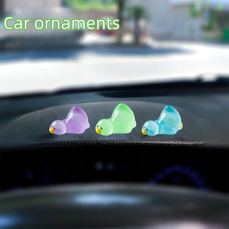 Random Color and Style Luminous Duck Design Resin Ornament, 30 50pcs Mini Cute Duck Decoration, DIY Decorative Accessories for Home & Garden & Car