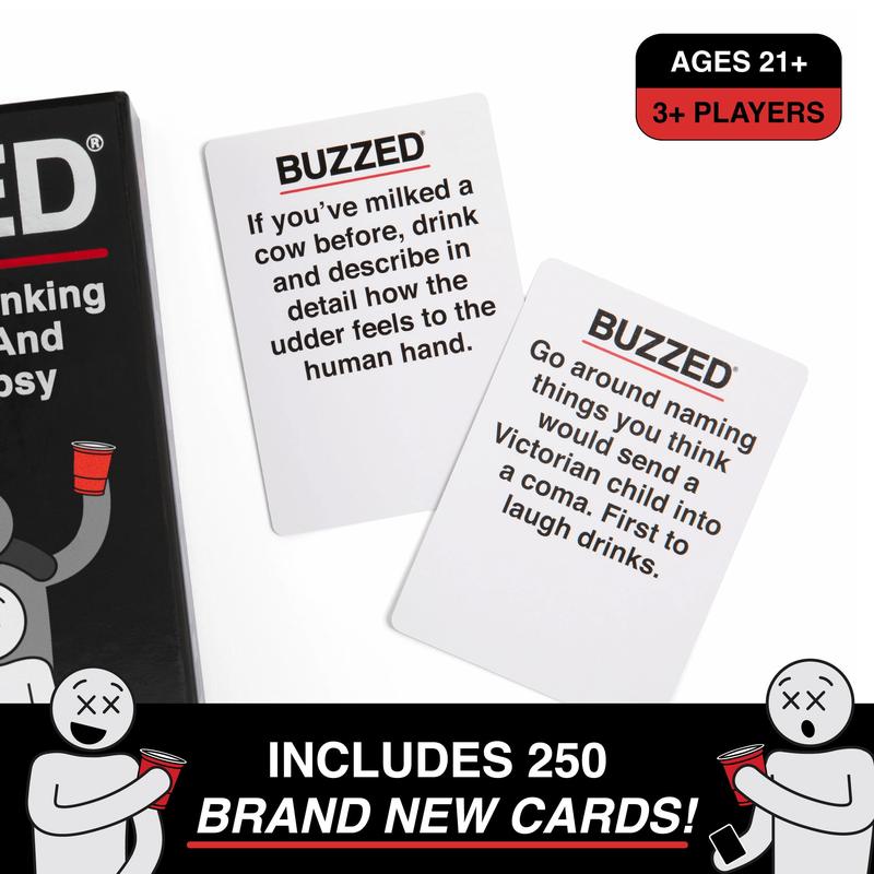 Buzzed: Hydrated Edition - Adult Party Card Game by What Do You Meme? Drinking Game