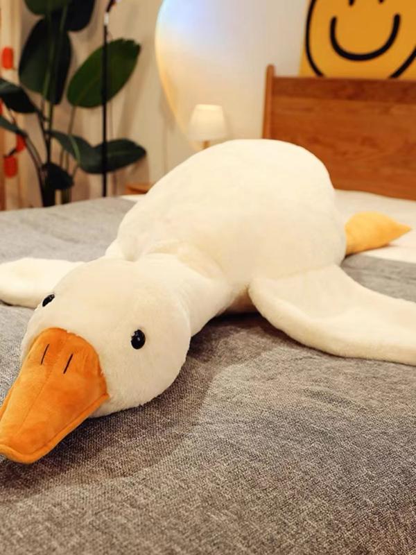 Big White Goose Pillow Plush Toy for Girls Sleeping Doll Doll Doll with Legs Clamping Big Goose Gifts Birthday Gift