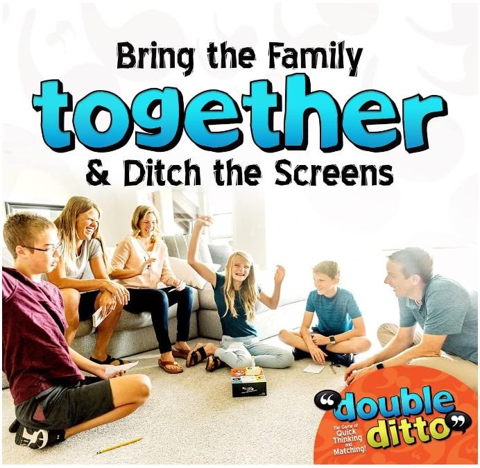 Family Board Game Double Ditto Hilarious Award-Winning Game for Ages 8 + (4-20 Players)