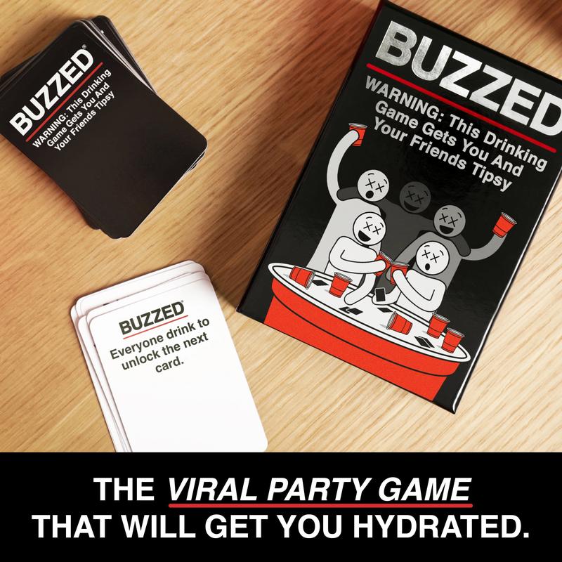 Buzzed: Hydrated Edition - Adult Party Card Game by What Do You Meme? Drinking Game