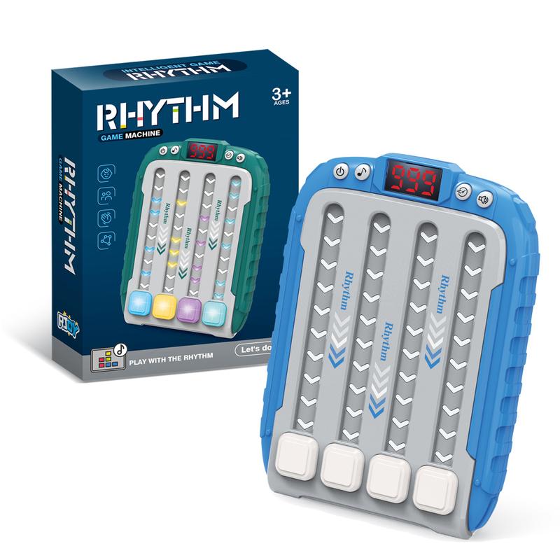 Rhythm game machine, quickly promote popular game handheld puzzle game console, with music and lighting, irritable game toys, restless toys