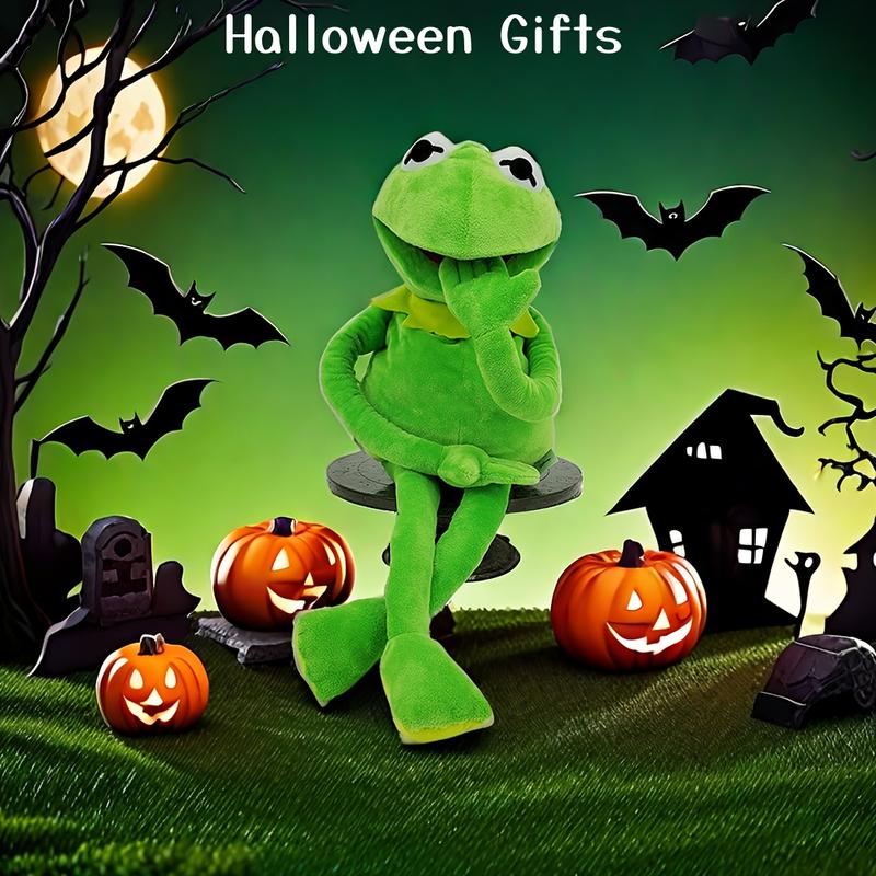 Plush Frog Puppet. It Is Fun to Manipulate It And Make It Talk. Party Props. Suitable for All Kinds of Holiday Parties (Halloween, Christmas, Birthday Parties). Toy Gifts, Halloween Gifts, Christmas Gifts, Birthday Gifts.