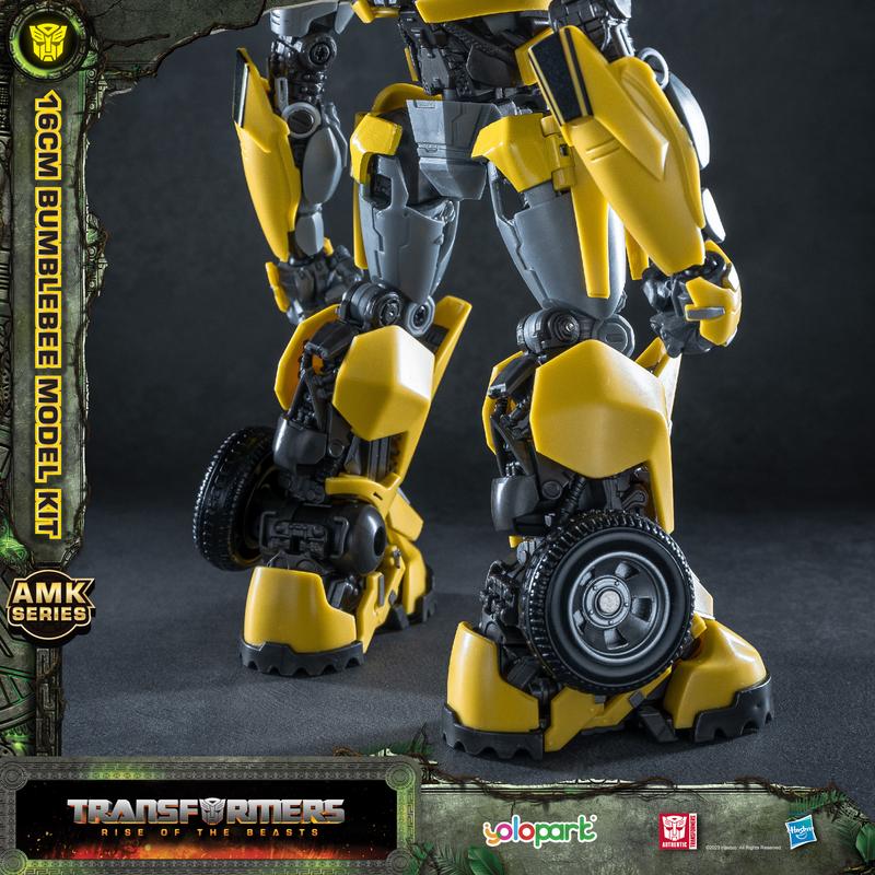 YOLOPARK Transformers Toys: Bumblebee Action Figure - Rise of the Beasts - 6.5 Inch Pre-assembled Model Kit from the AMK Series