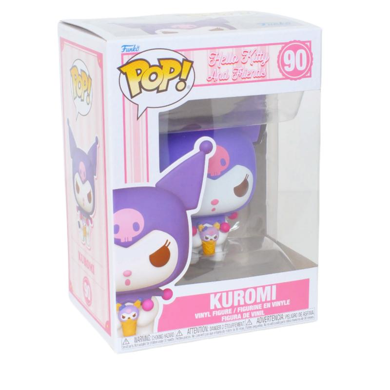 Funko Pop! Hello Kitty and Friends - Kuromi #90，Vinyl Figure，with Clear Pop Protector