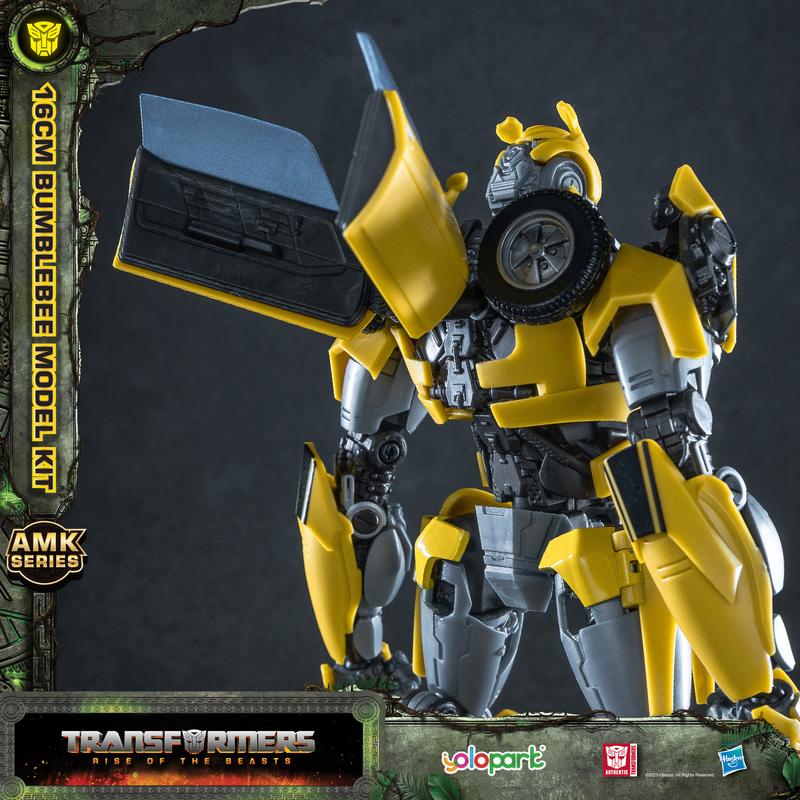 YOLOPARK Transformers Toys: Bumblebee Action Figure - Rise of the Beasts - 6.5 Inch Pre-assembled Model Kit from the AMK Series