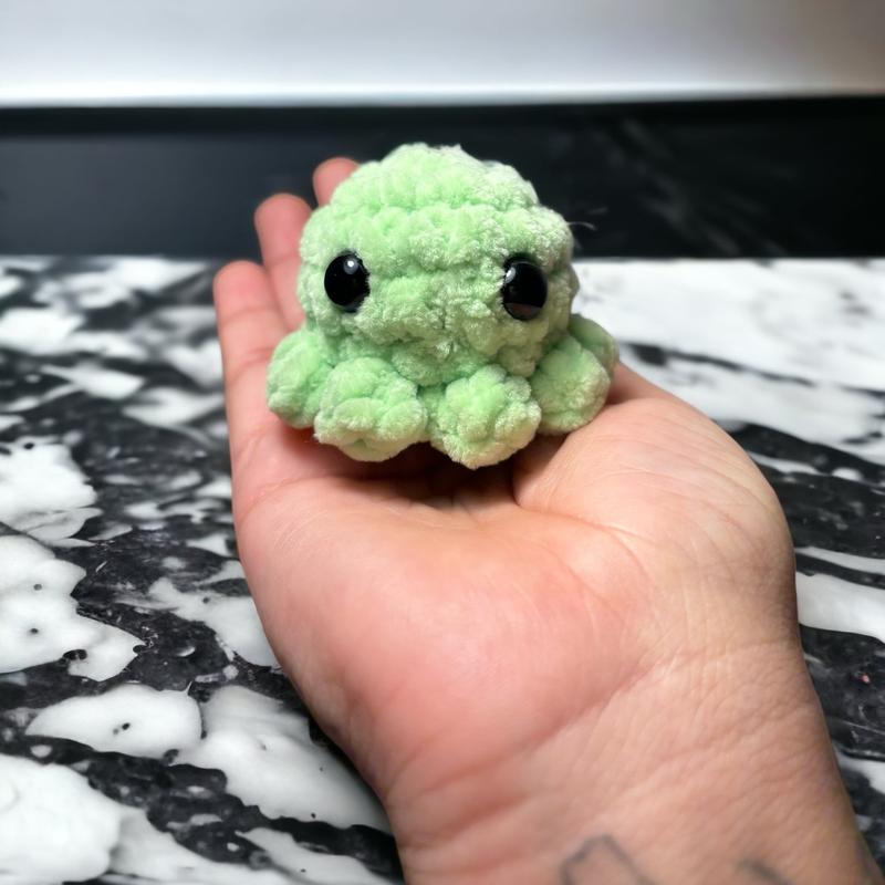 Baby Octopus Crocheted Plushie