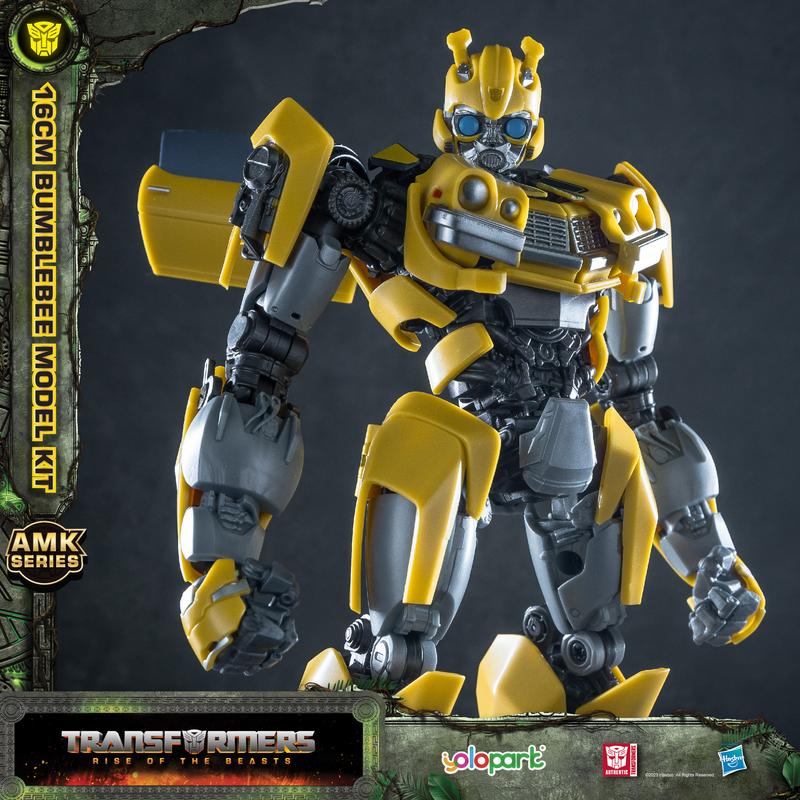 YOLOPARK Transformers Toys: Bumblebee Action Figure - Rise of the Beasts - 6.5 Inch Pre-assembled Model Kit from the AMK Series