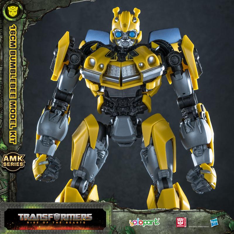 YOLOPARK Transformers Toys: Bumblebee Action Figure - Rise of the Beasts - 6.5 Inch Pre-assembled Model Kit from the AMK Series