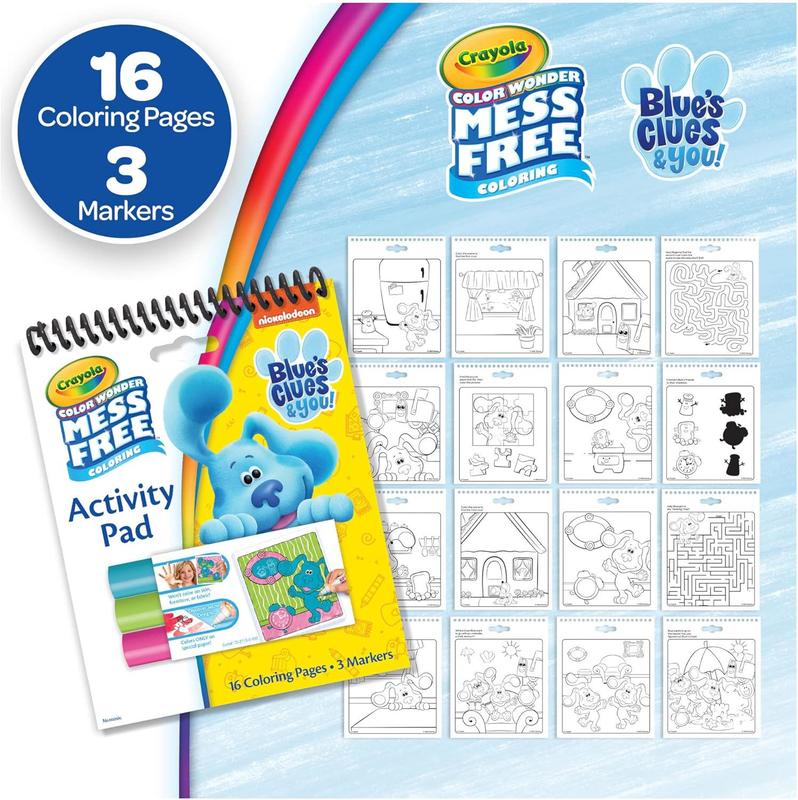 Crayola Nickelodeon Color Wonder Bundle (3 Pack), Mess Free Coloring Set for Kids, Activity Pads & Markers, Toddler Stocking Stuffers, 3+