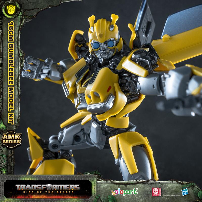 YOLOPARK Transformers Toys: Bumblebee Action Figure - Rise of the Beasts - 6.5 Inch Pre-assembled Model Kit from the AMK Series