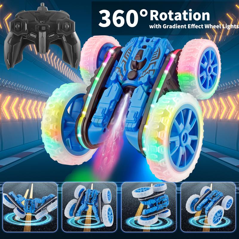 RC Stunt Car - 4WD Double-Sided 360° Rotation Rotating and Tumbling, Durable Off-Road Vehicle for Extreme Driving and Adventure