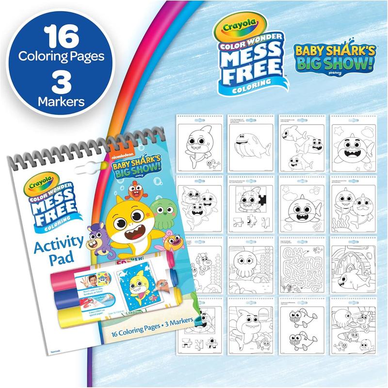 Crayola Nickelodeon Color Wonder Bundle (3 Pack), Mess Free Coloring Set for Kids, Activity Pads & Markers, Toddler Stocking Stuffers, 3+