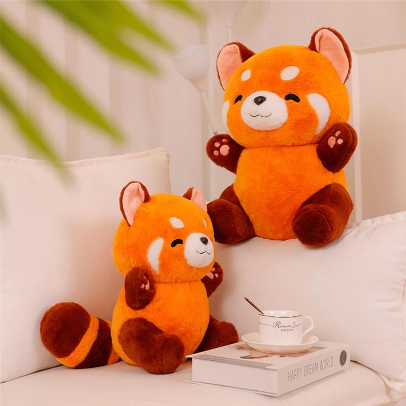 Red Panda Stuffed Animal, Cute Bear Plushie Toy Stuffed, Panda Plush Pillow Plushies Gifts, Hugging Pillow Room Decoration Gifts for Kids Girls Boys