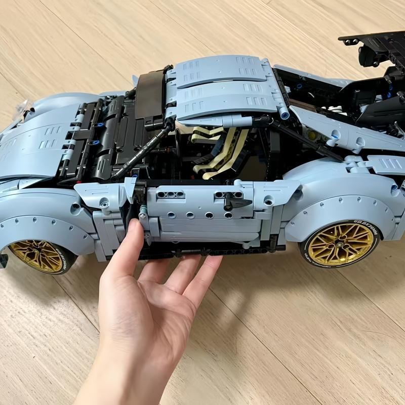 2100pcs High-Difficulty Adult Building Blocks Car, Luxury Sports Car Series, Large Size Model, Living Room Bedroom Decor, Ideal Gift