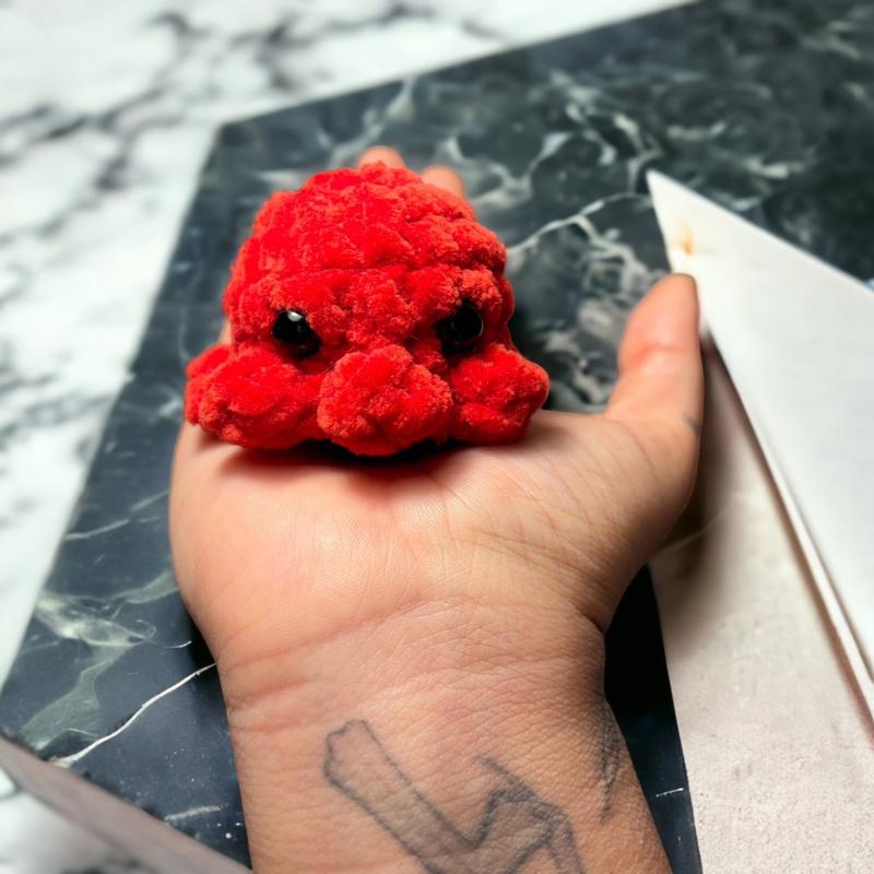 Baby Octopus Crocheted Plushie