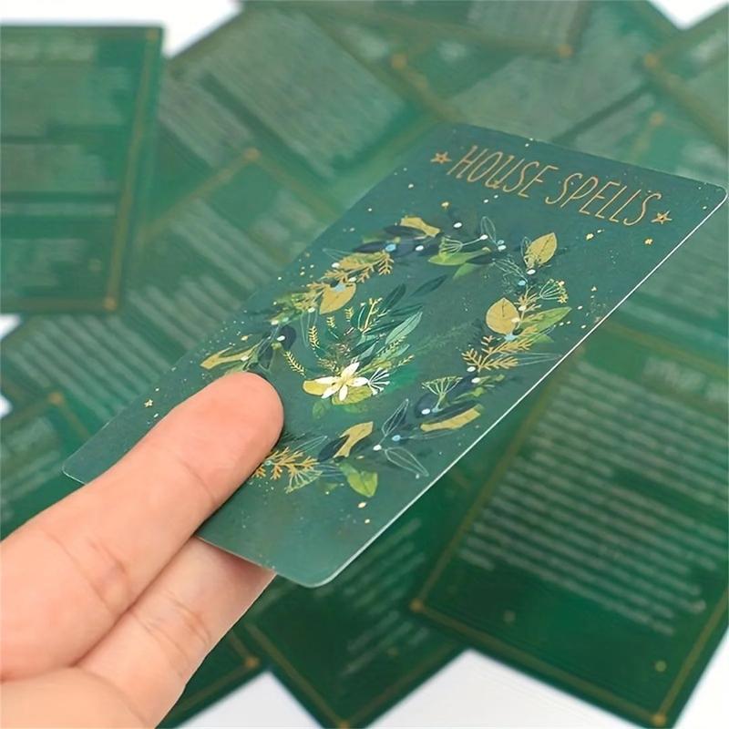 Witch's Spell Deck Oracle Cards, 100pcs box Funny Party Cards, Party Gifts for Love Happiness Success, Festive & Party Supplies