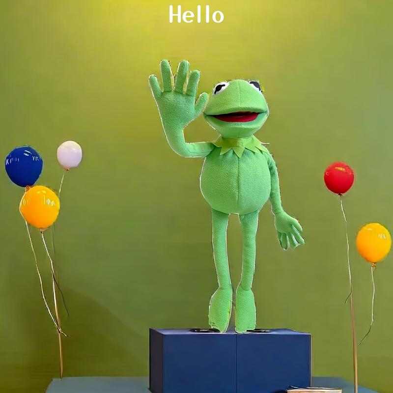 Plush Frog Puppet. It Is Fun to Manipulate It And Make It Talk. Party Props. Suitable for All Kinds of Holiday Parties (Halloween, Christmas, Birthday Parties). Toy Gifts, Halloween Gifts, Christmas Gifts, Birthday Gifts.